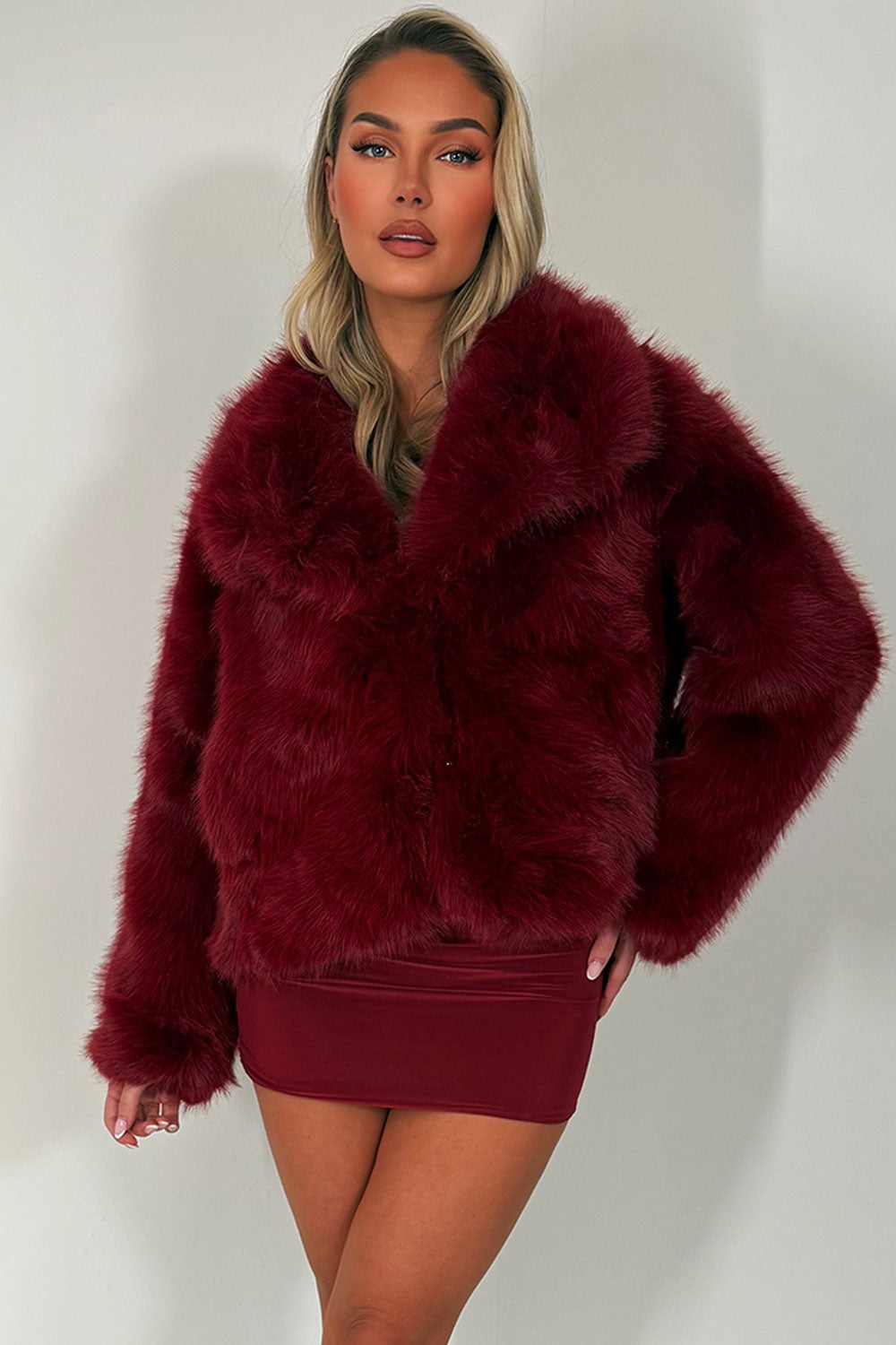 Giana | Women’s collared faux fur jacket