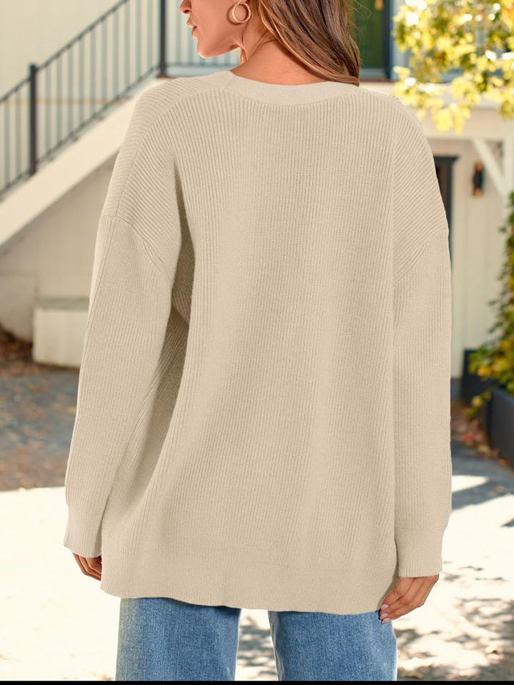 Aixirt | Women’s cardigan with button closure and long sleeves