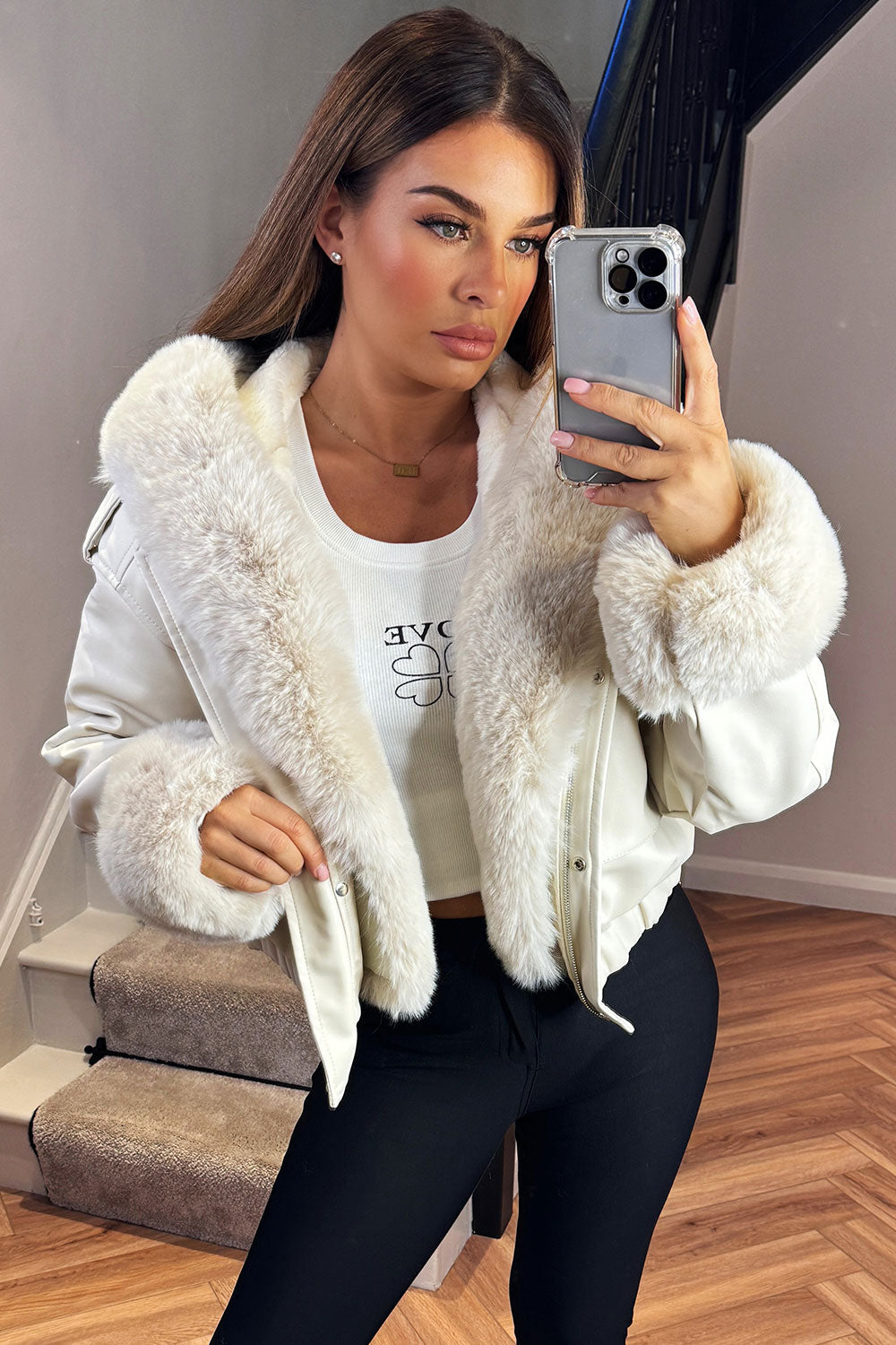 Tenley | Women’s faux fur bomber jacket