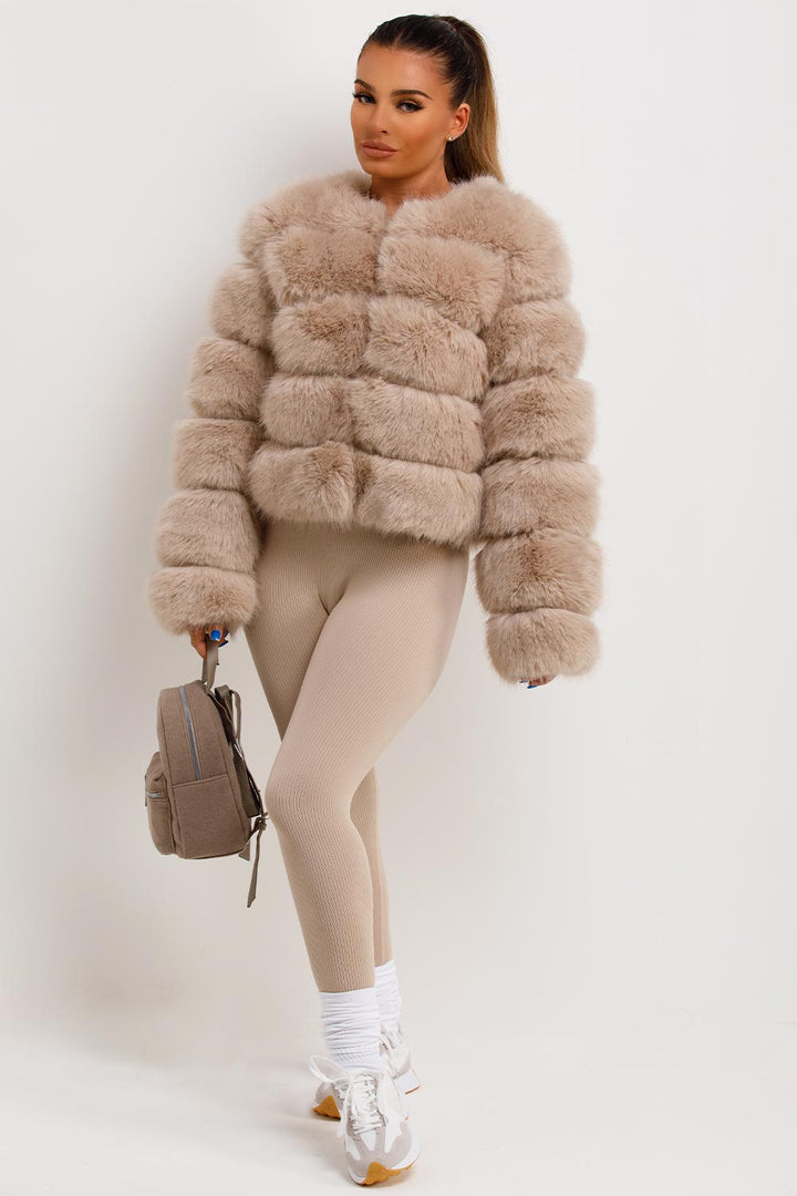 Danna |  Women’s faux fur bubble coat