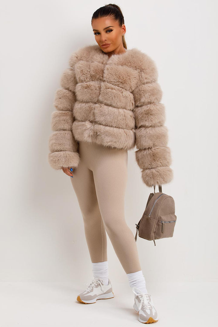 Danna |  Women’s faux fur bubble coat