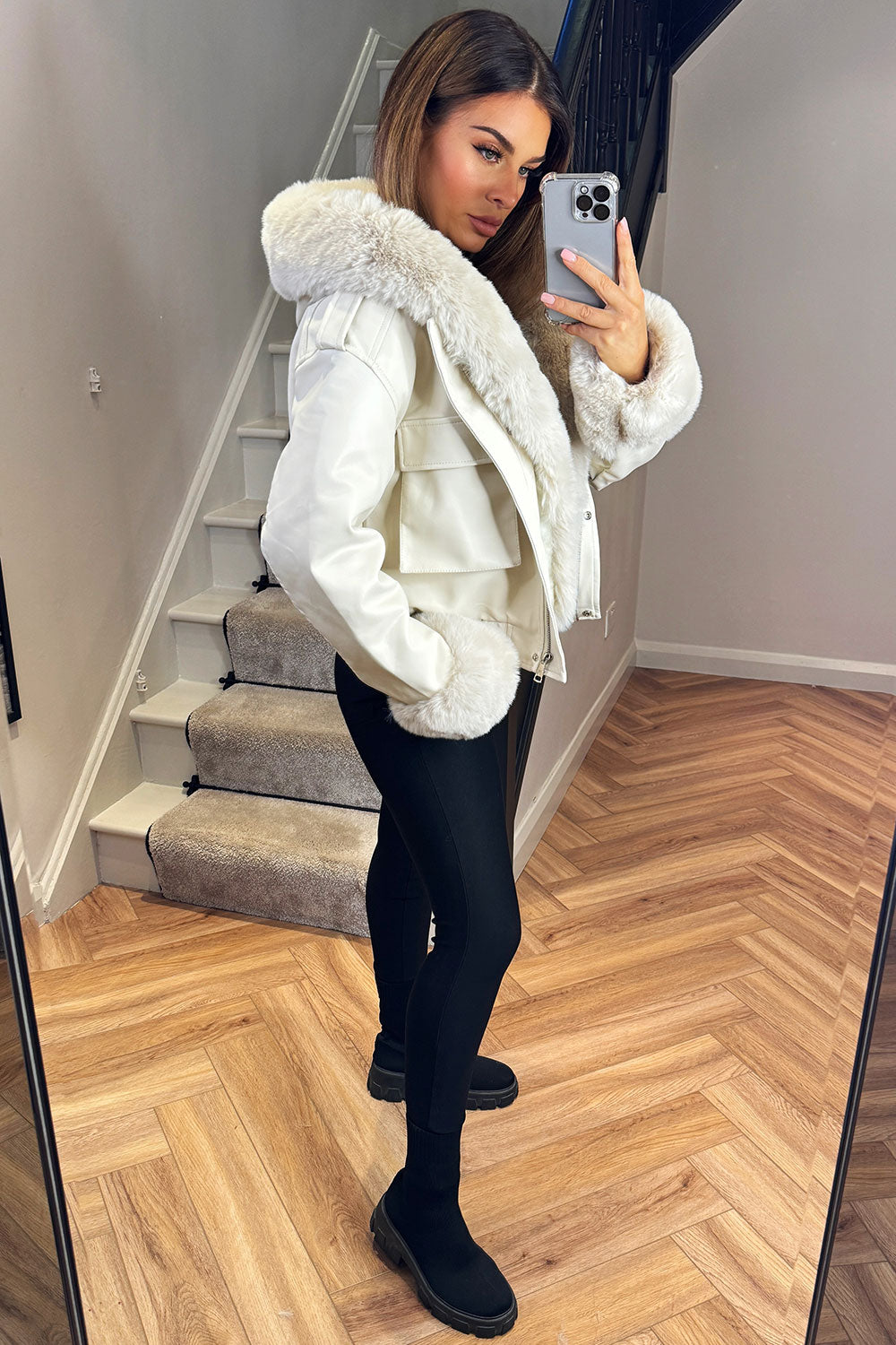 Tenley | Women’s faux fur bomber jacket