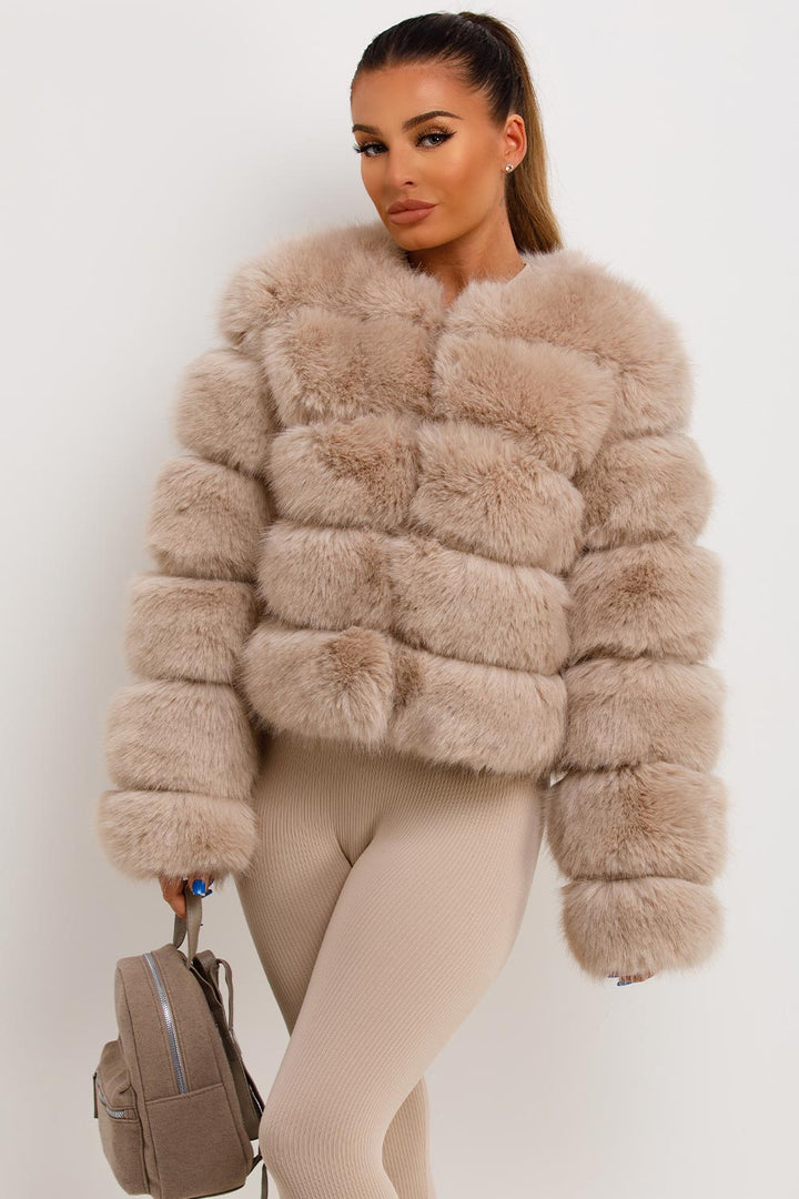 Danna |  Women’s faux fur bubble coat