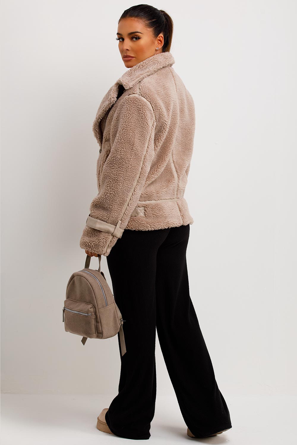 Auriel | Women’s teddy aviator jacket