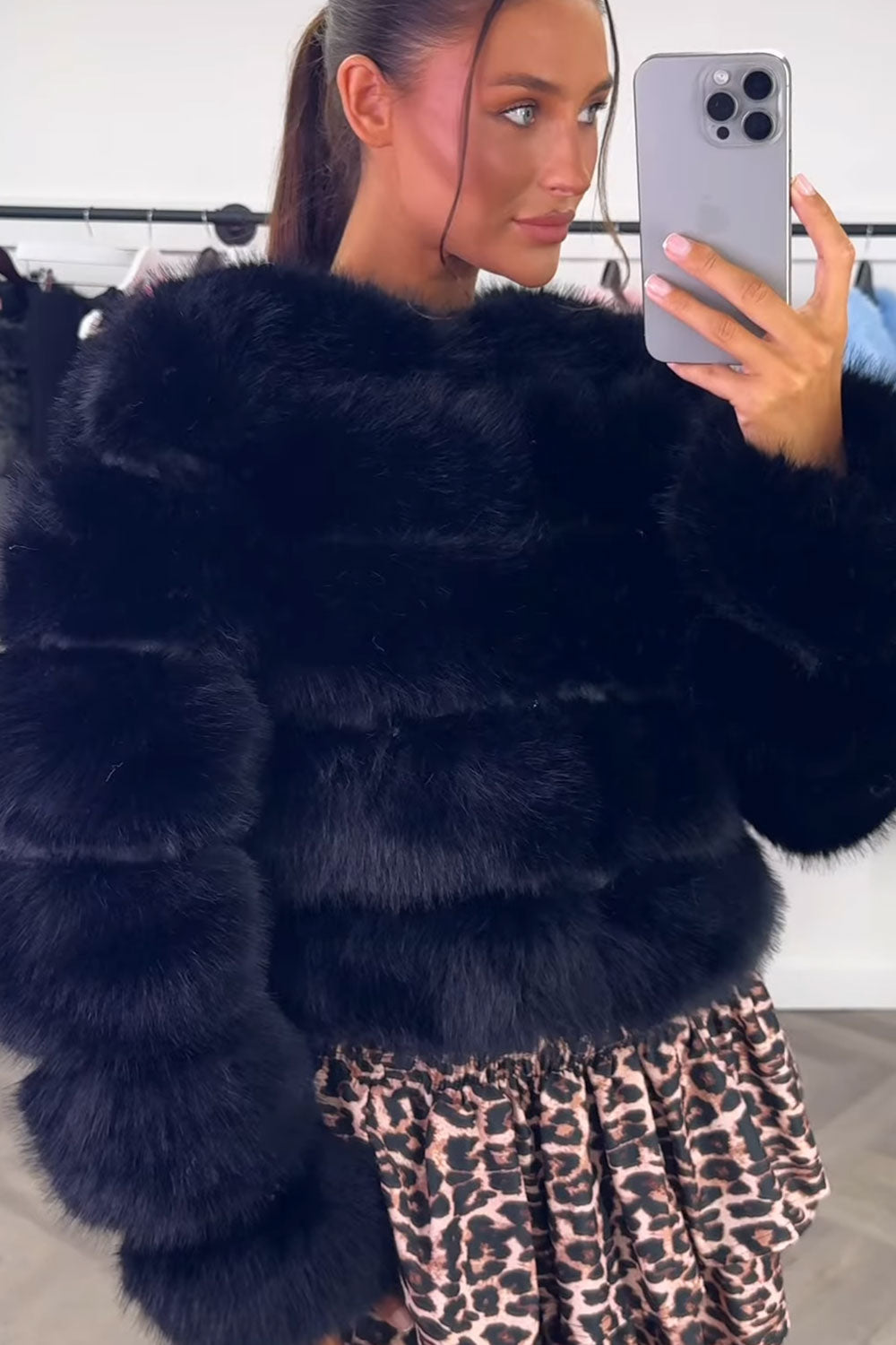 Tina | Women’s faux fur bubble coat