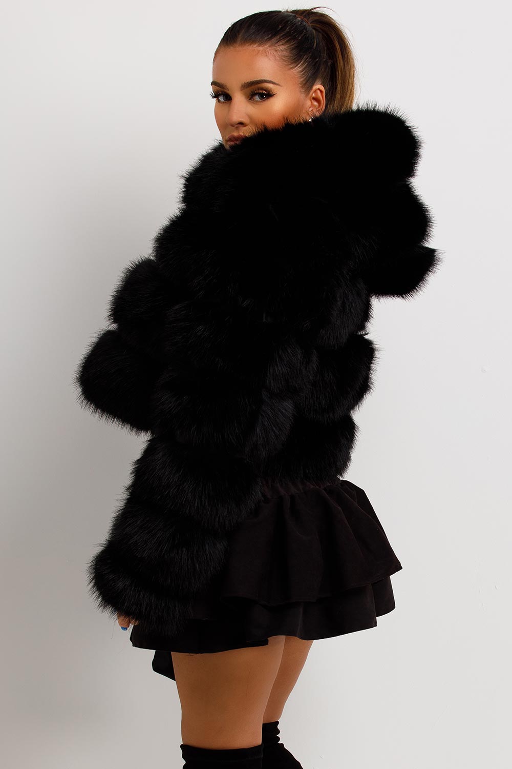 Danika | Women’s hooded faux fur jacket