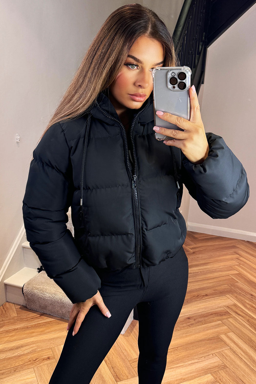 Elle | Women’s hooded puffer jacket