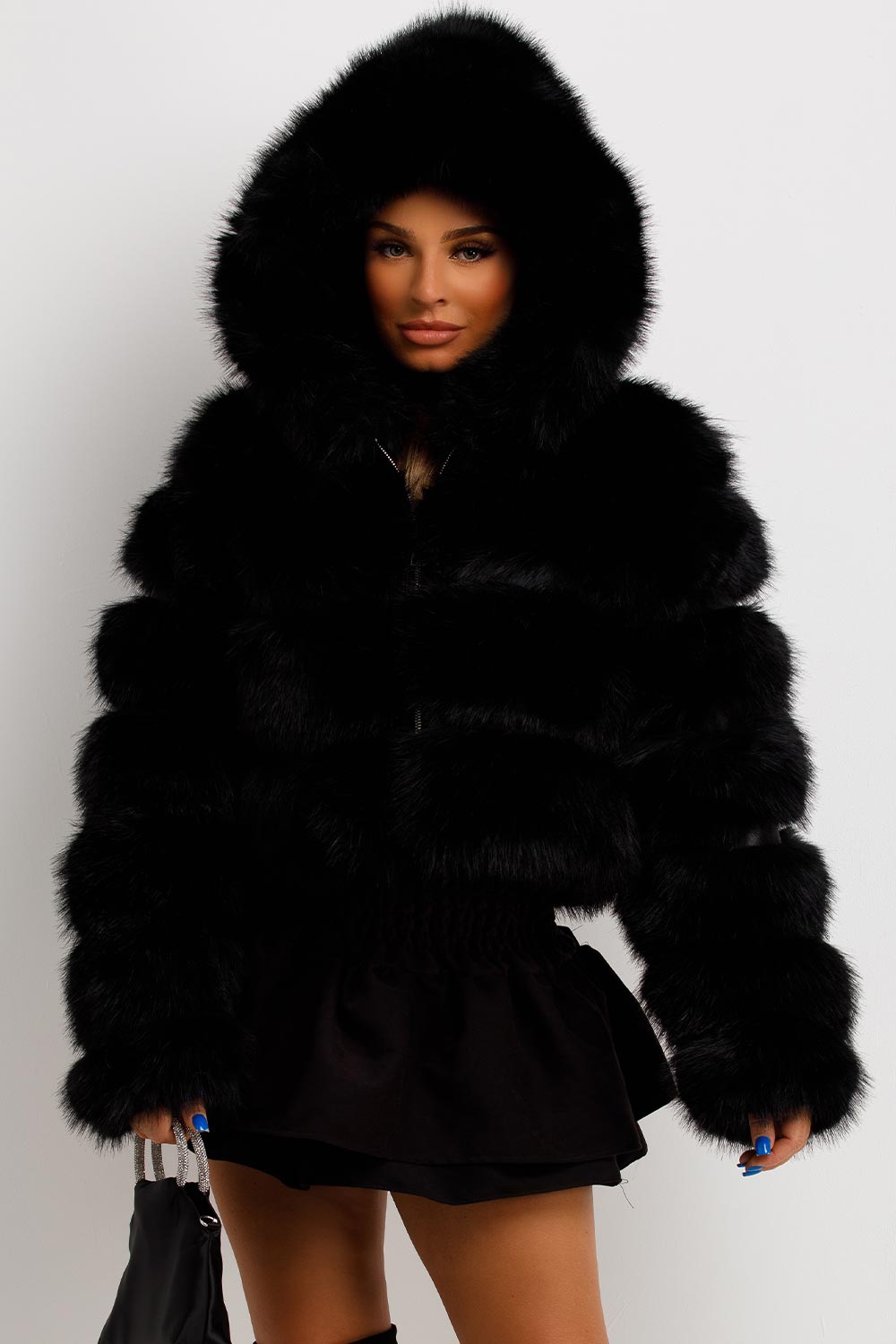 Danika | Women’s hooded faux fur jacket