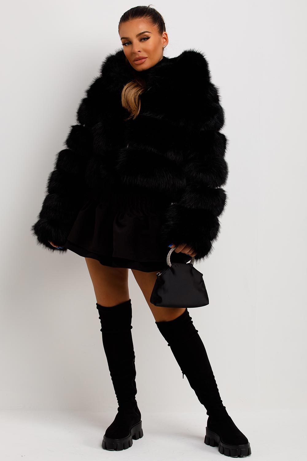 Danika | Women’s hooded faux fur jacket