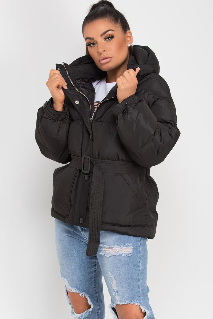 Wrenlee | Women’s padded jacket with belt