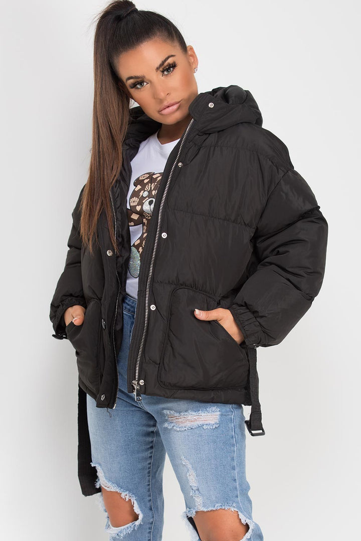 Wrenlee | Women’s padded jacket with belt
