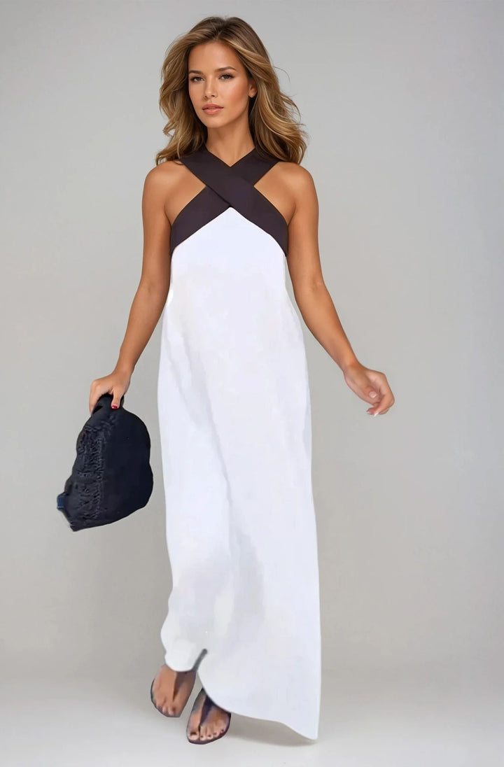 Nicole | Women's crossover neckline dress