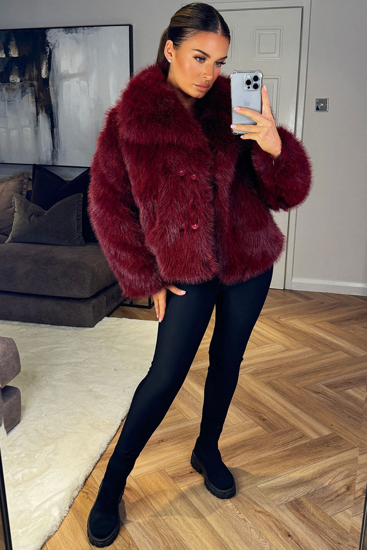 Rory | Women’s short plush faux fur jacket