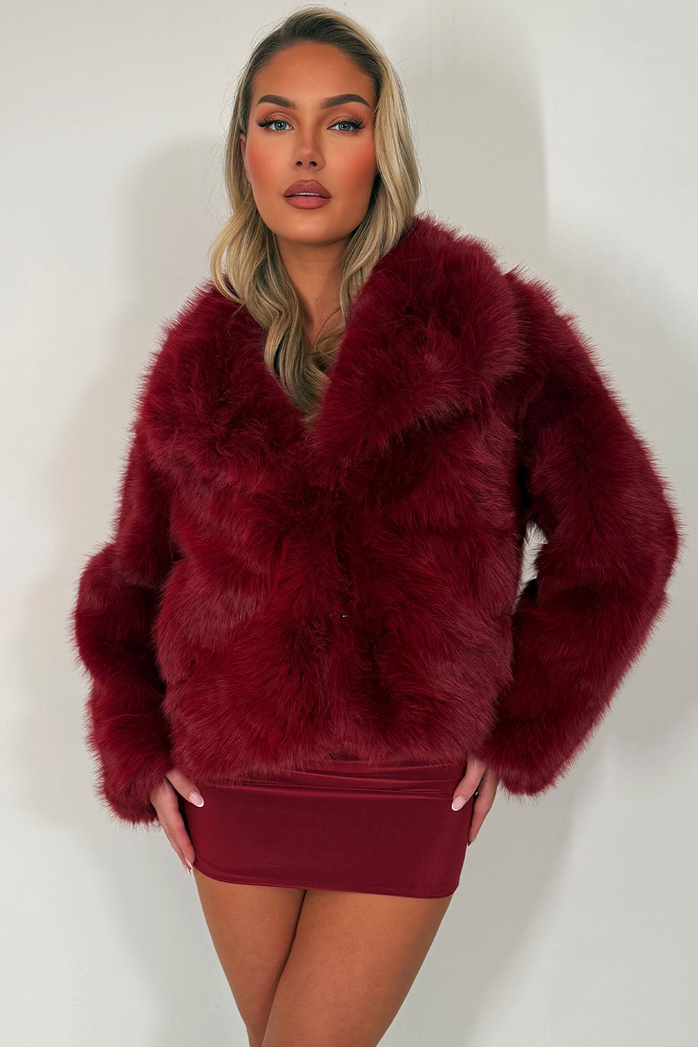 Giana | Women’s collared faux fur jacket