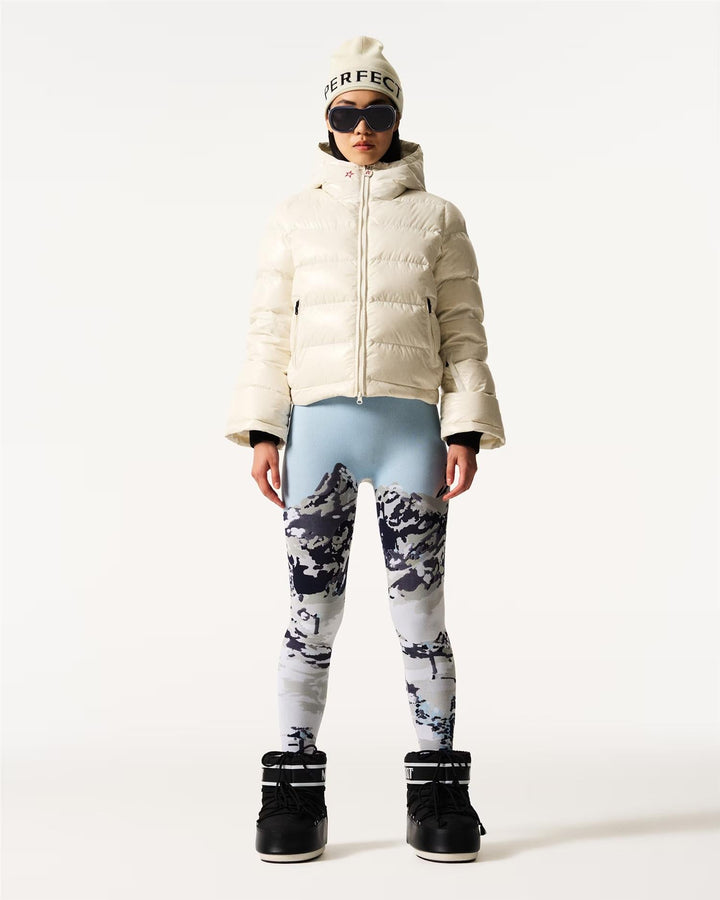 Elowyn | Women’s cropped ski jacket with flared silhouette and hooded detailing