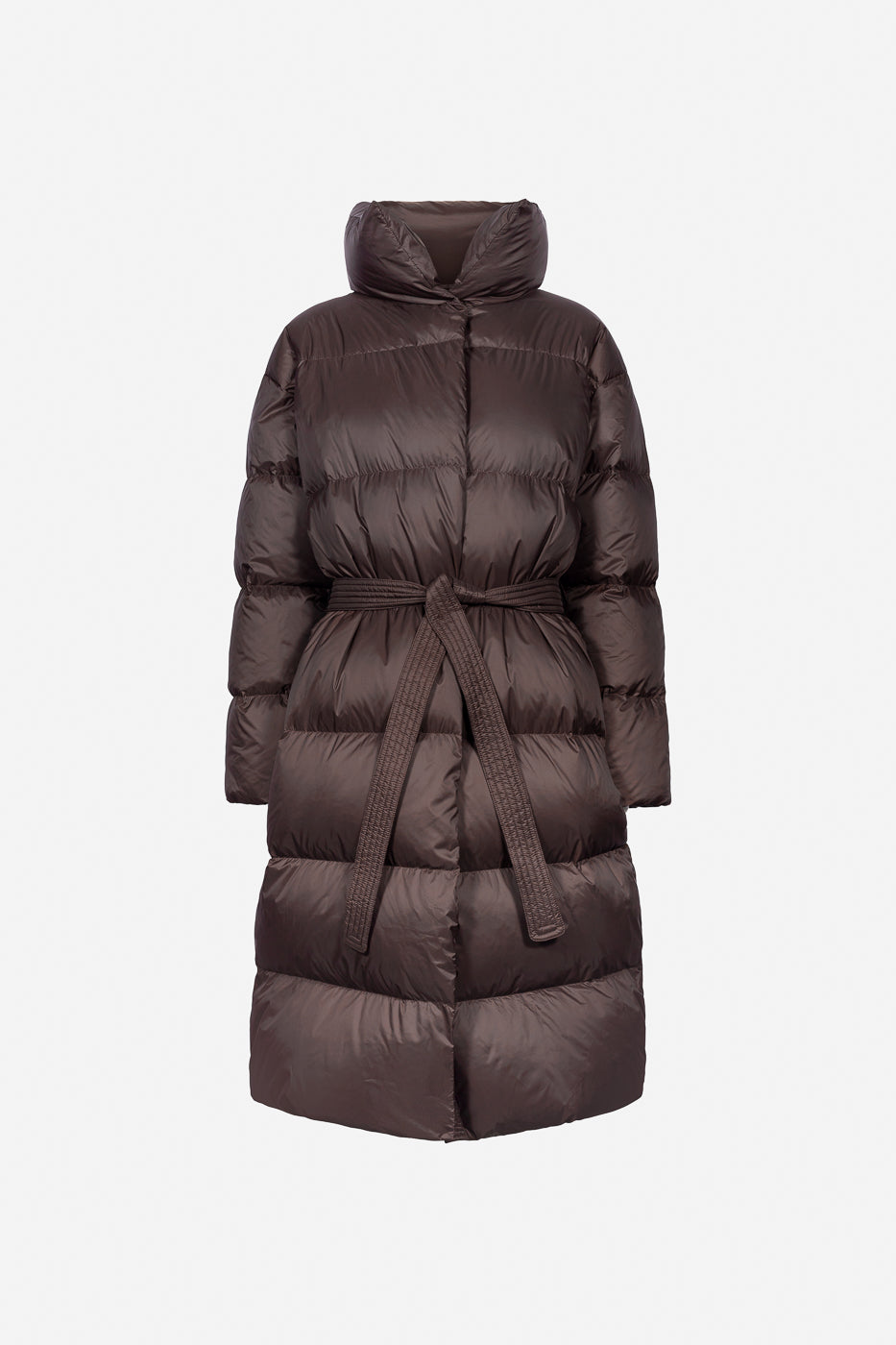 Salome | Women’s long belted puffer coat for winter warmth