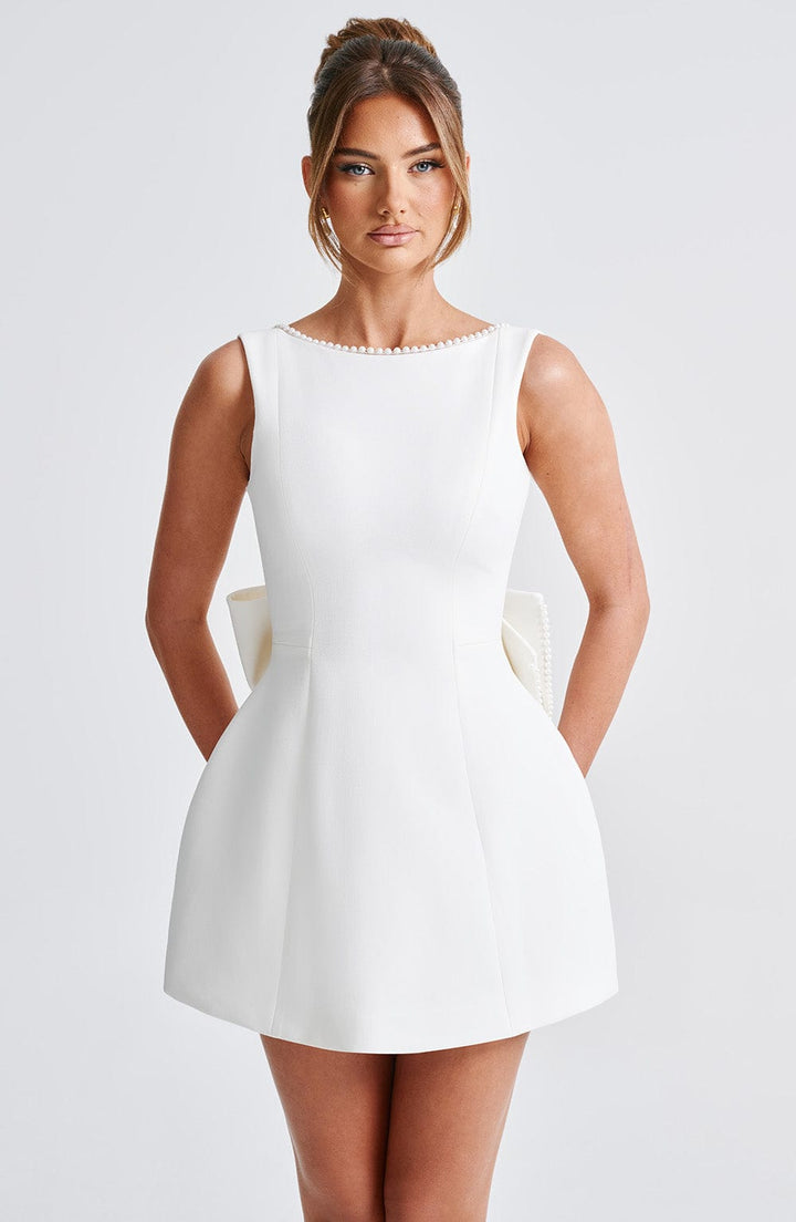 Annika | Women’s elegant back-bow midi dress