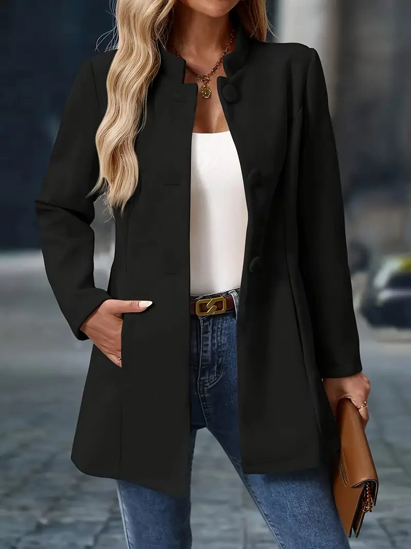 Melby | Women’s chic everyday blazer with minimal collar and sculpted waist