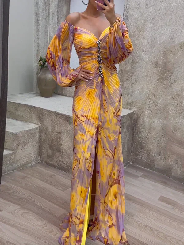 Brigit | Chic longleeve v-neck dress