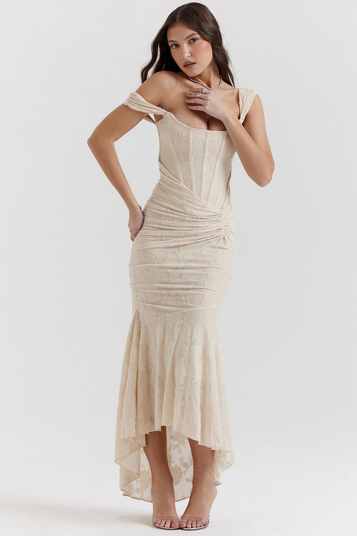 Victoria | Women's regal draped dress