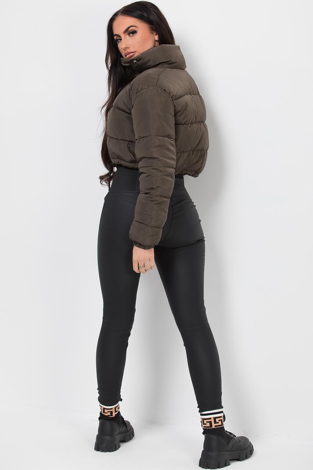 Mariah | Women’s cropped puffer jacket with drawstring hem