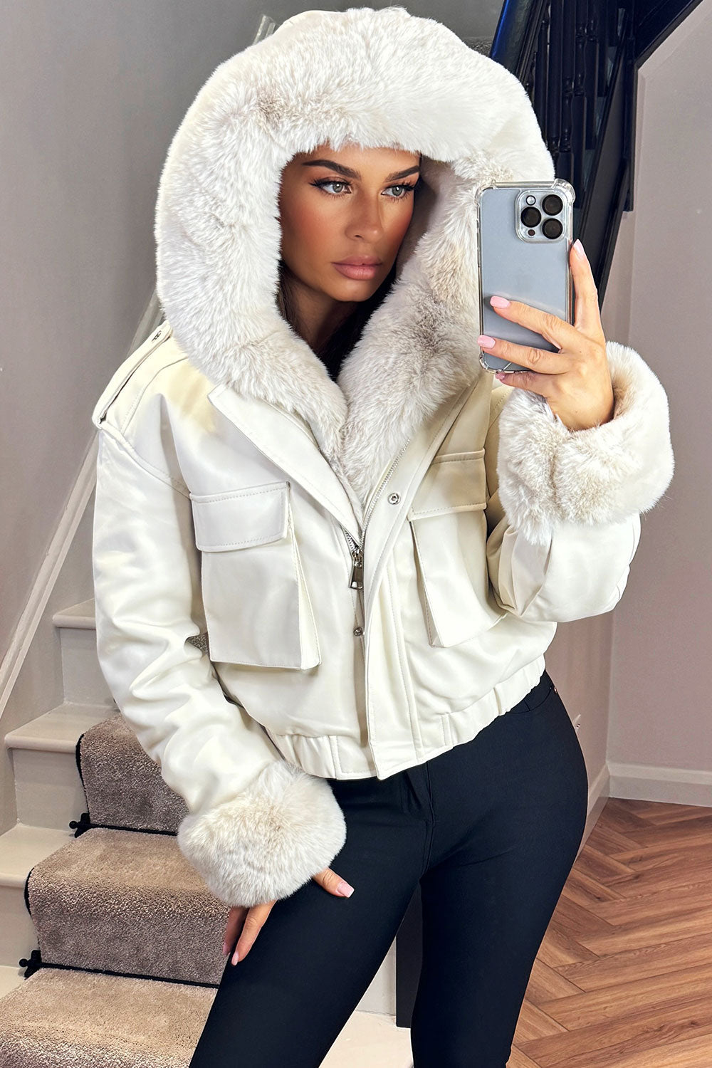 Tenley | Women’s faux fur bomber jacket