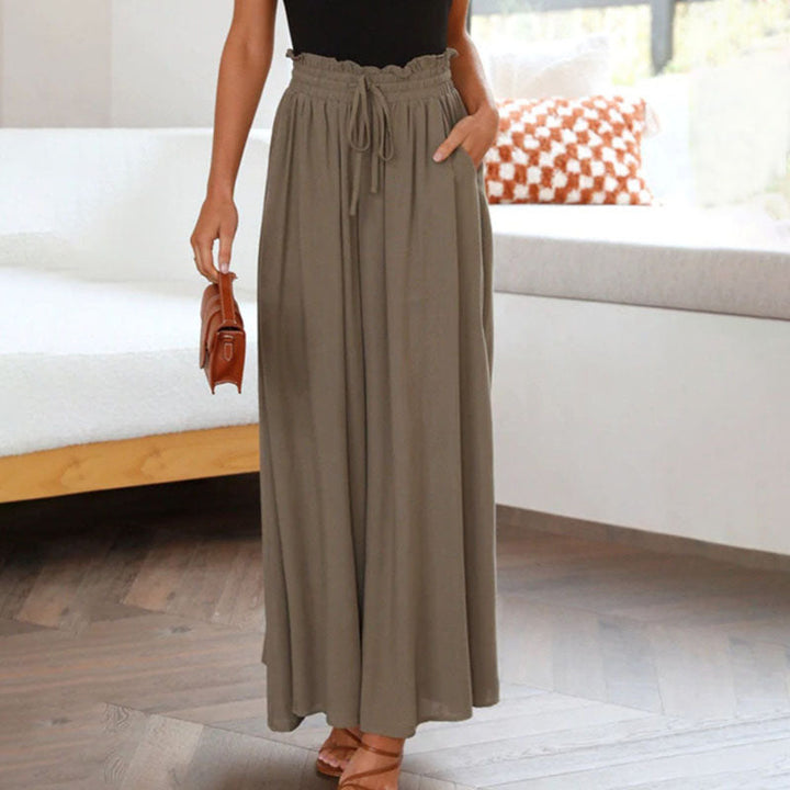 Sofia | High-waist linen wide-leg pants