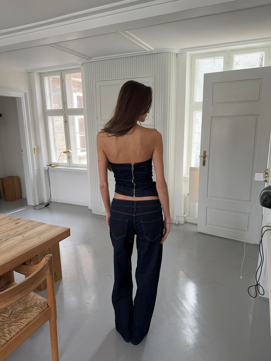 Vanessa | Women’s jeans with straight leg and contrast stitching