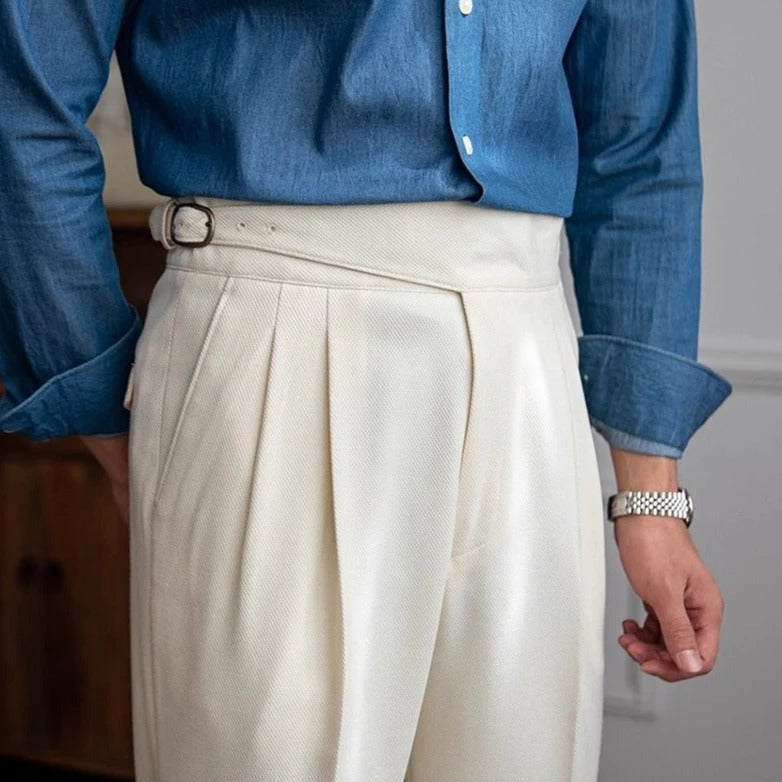 Edmund | Men's trousers with pleated front