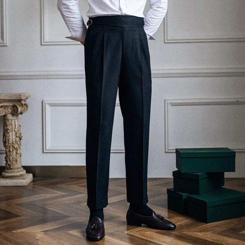 Edmund | Men's trousers with pleated front