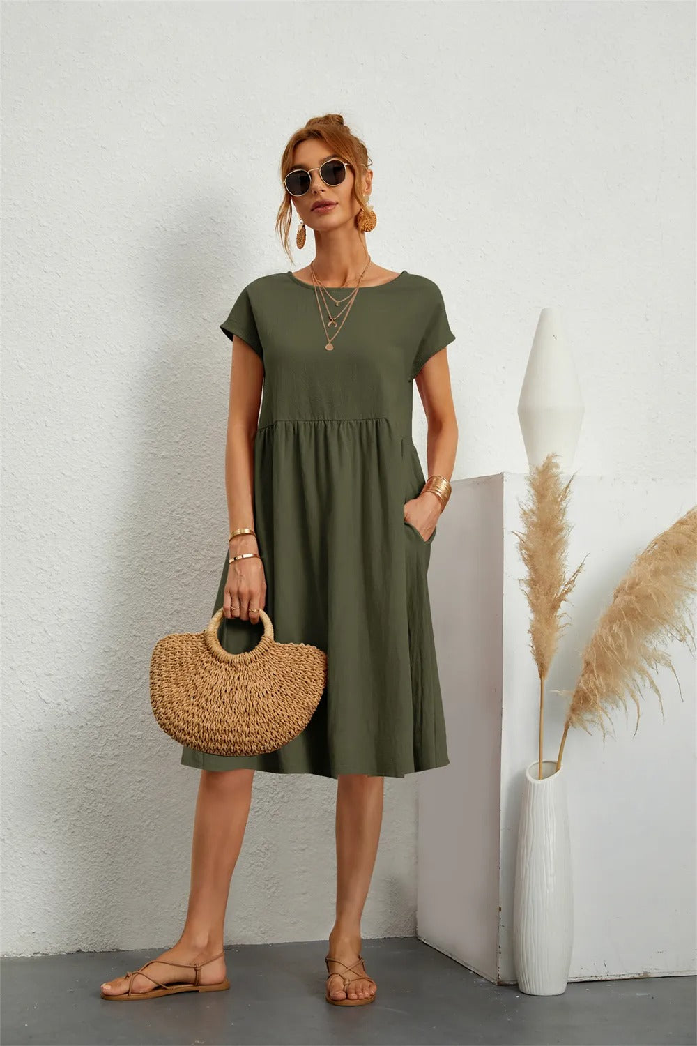 Arian | Women's elegant plain dress