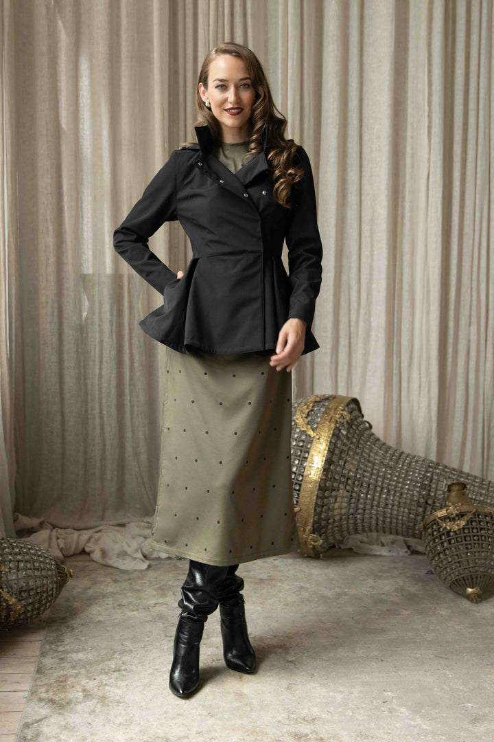 Sharmaine | Women’s vintage-inspired polka dot midi dress
