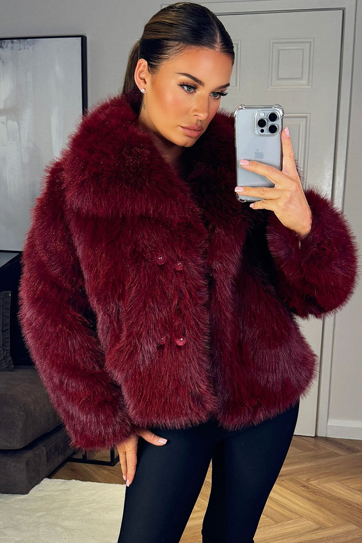Rory | Women’s short plush faux fur jacket