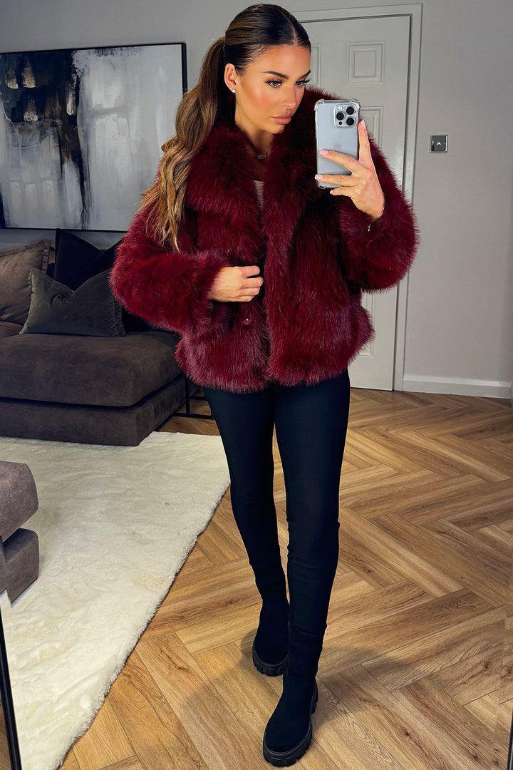 Rory | Women’s short plush faux fur jacket