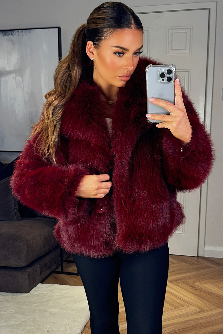 Rory | Women’s short plush faux fur jacket