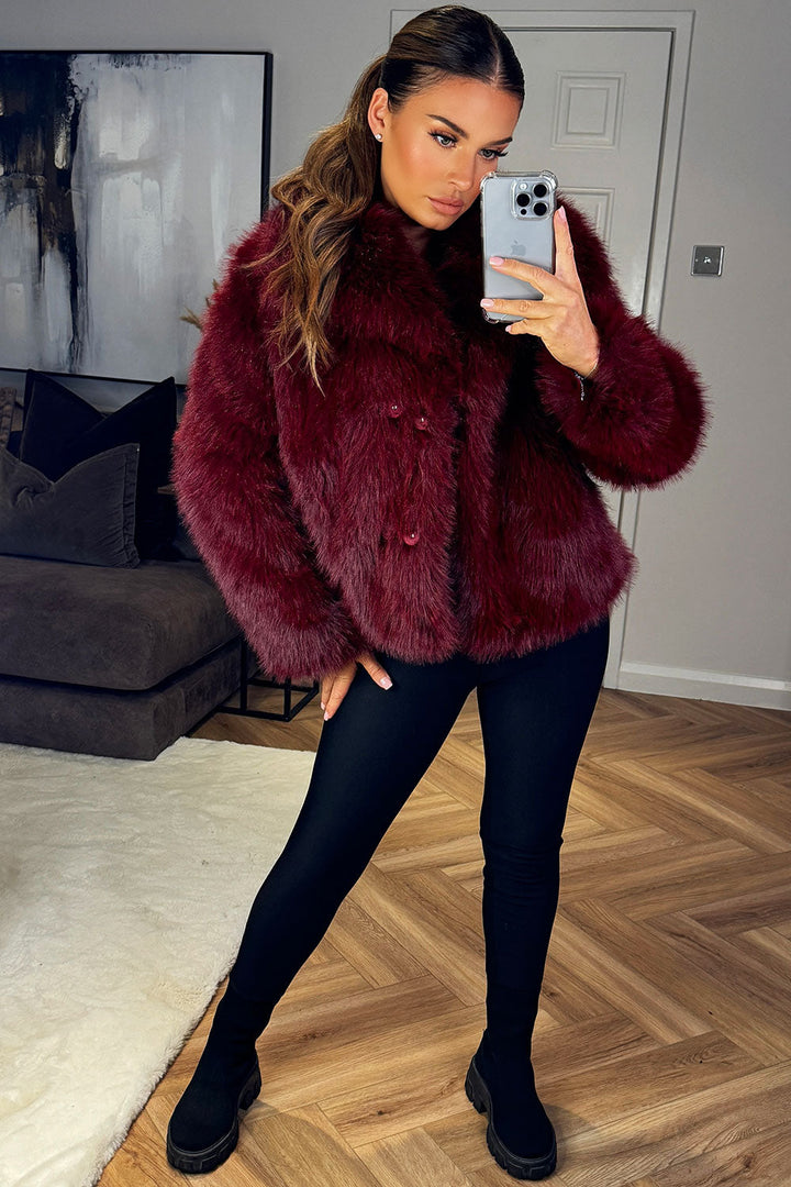 Rory | Women’s short plush faux fur jacket