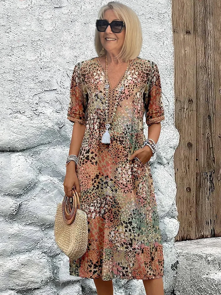 Cora | Printed midi dress