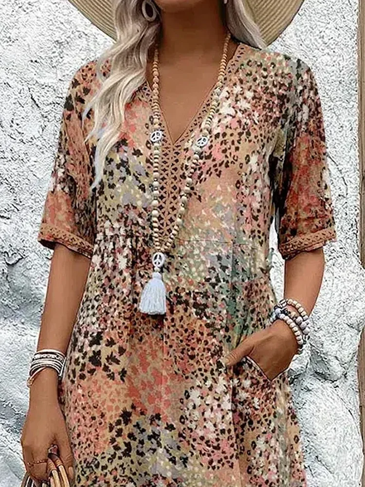Cora | Printed midi dress