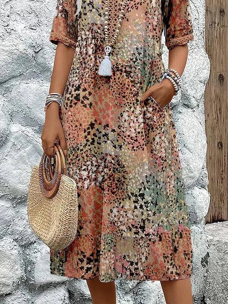 Cora | Printed midi dress