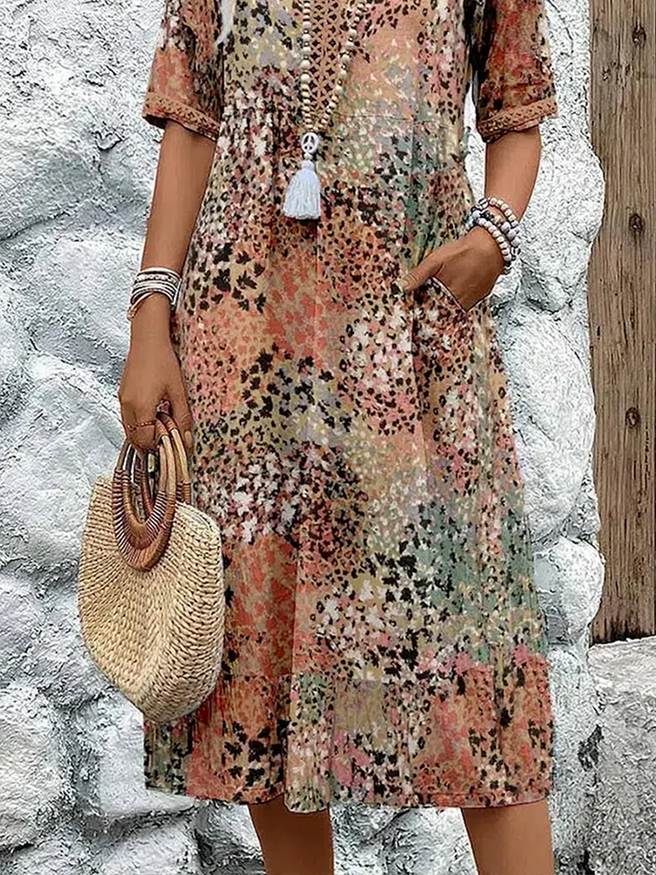 Cora | Printed midi dress