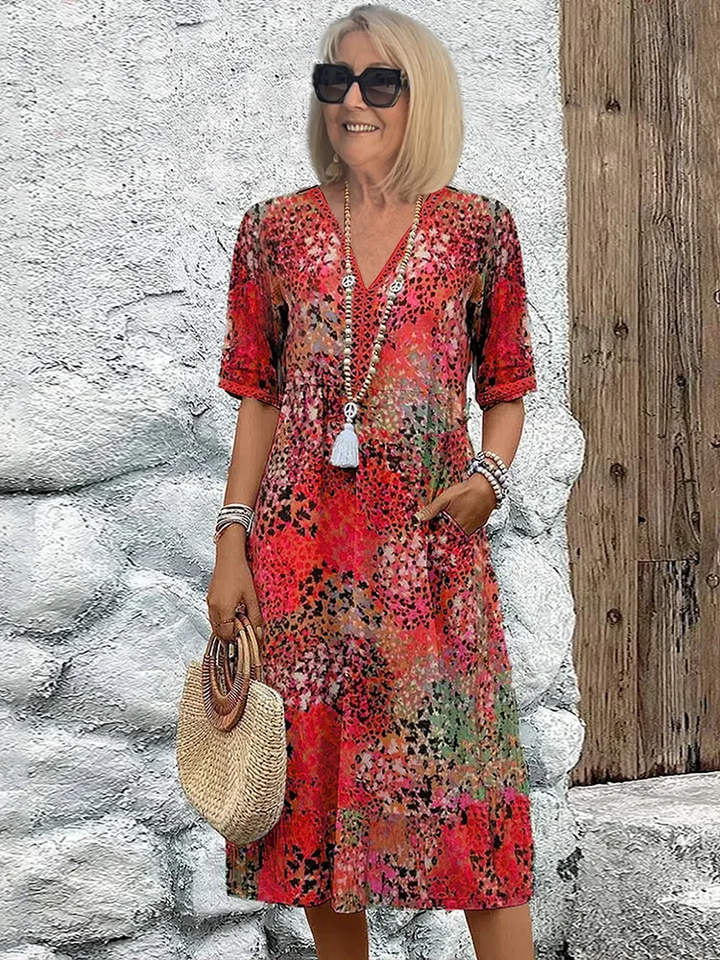 Cora | Printed midi dress