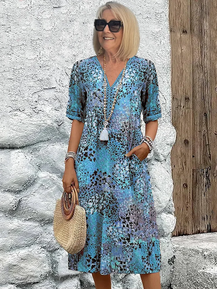 Cora | Printed midi dress