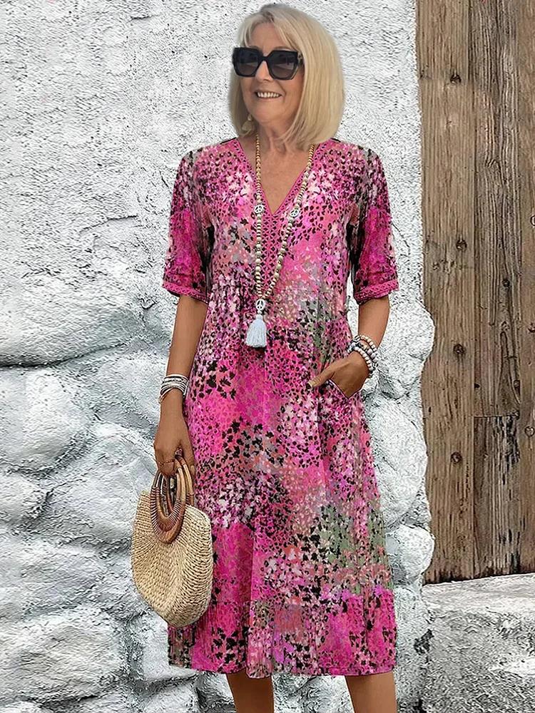 Cora | Printed midi dress