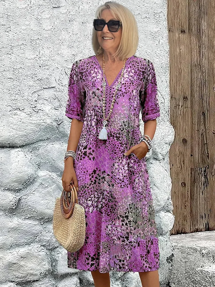 Cora | Printed midi dress