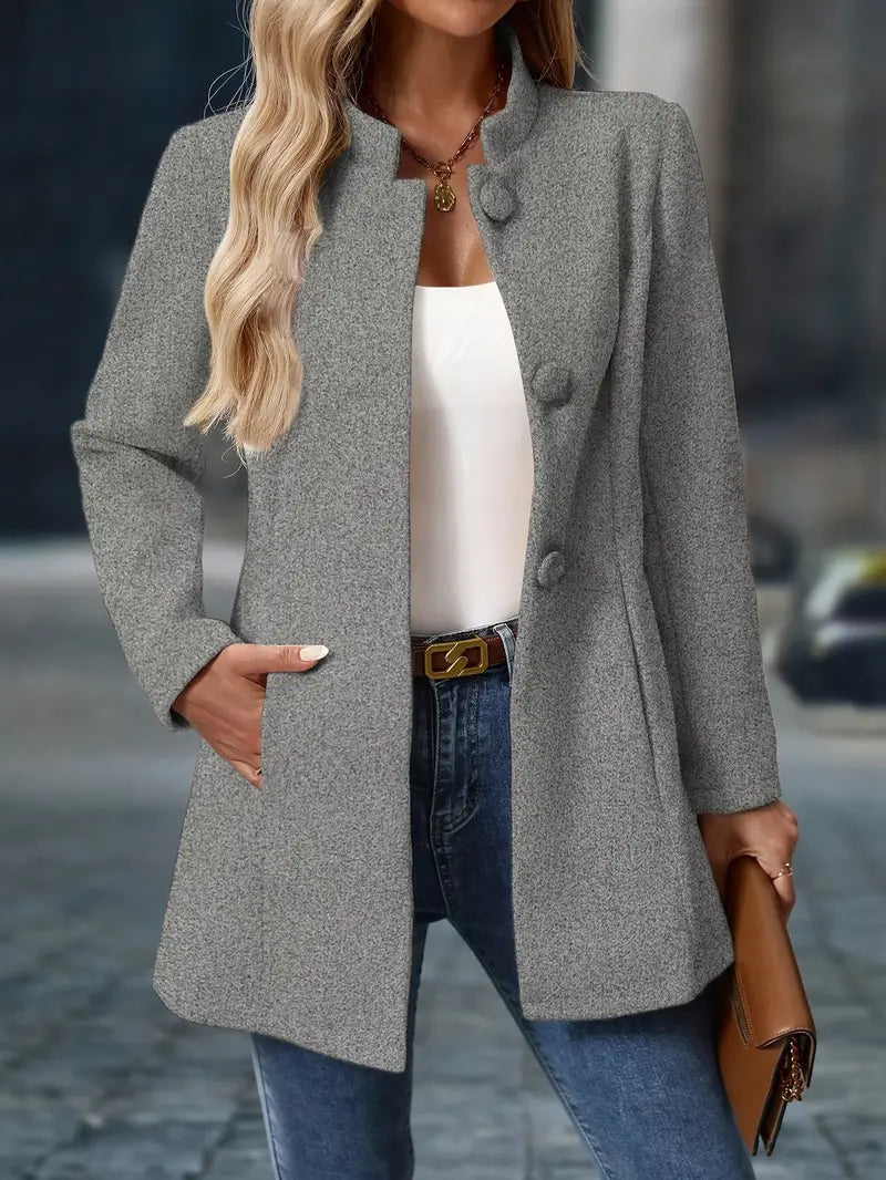 Melby | Women’s chic everyday blazer with minimal collar and sculpted waist