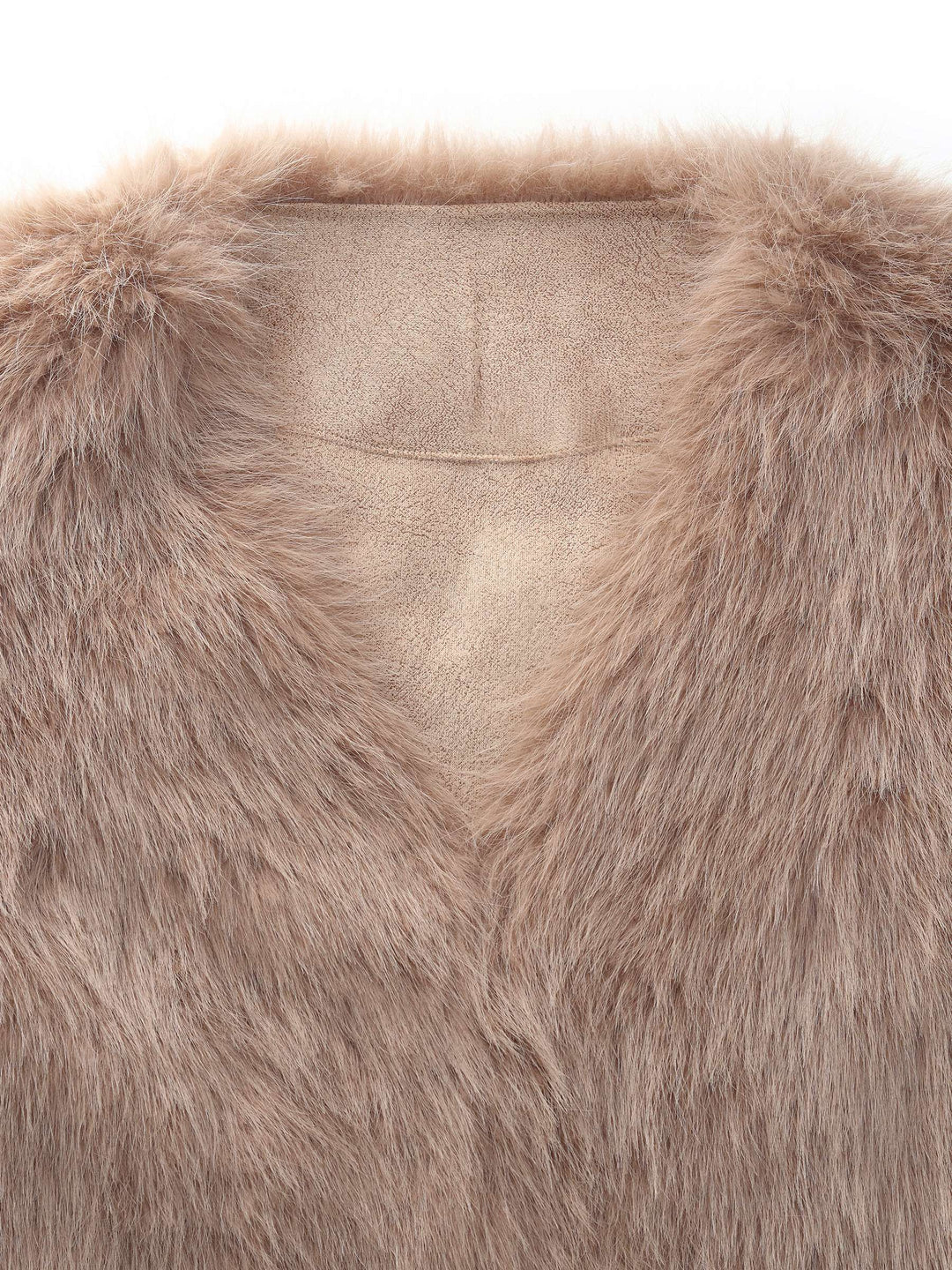 Dalynn | Women’s plush V-neck coat with a soft, structured cropped silhouette