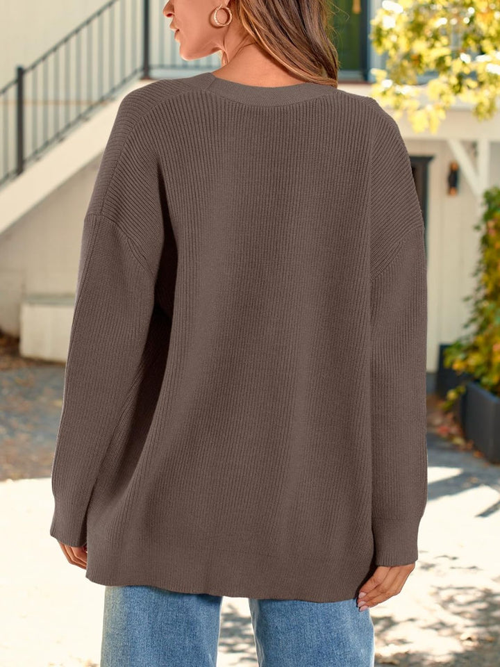 Aixirt | Women’s cardigan with button closure and long sleeves