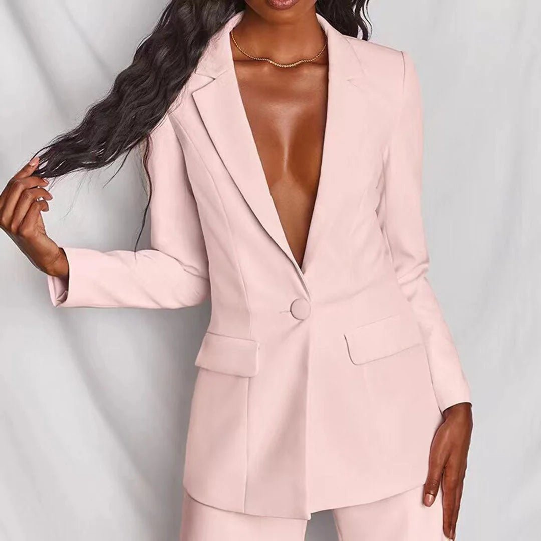 Evelyn | Tailored blazer and wide-leg trouser set