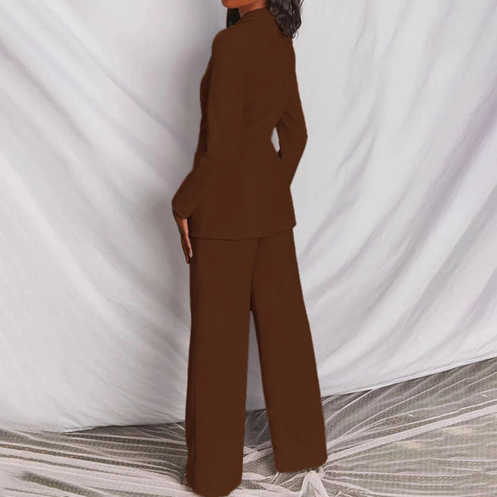 Evelyn | Tailored blazer and wide-leg trouser set
