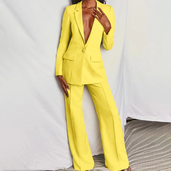 Evelyn | Tailored blazer and wide-leg trouser set